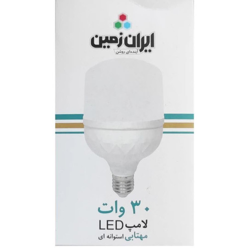 لامپ 30 وات مهتابی استوانه ای LED ایران زمین